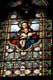 Vitrail Vierge à l'enfant Jésus, dans la cathédrale / France, Languedoc Roussillon, Elne