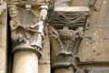 Chapiteaux sculptés d'ange et démon, et de palmettes / France, Languedoc Roussillon, Espira de l'Agly