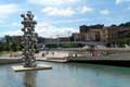 Sculpture sur étang / Espagne, Cote Cantabrique, Bilbao, Guggenheim