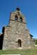 Mur clocher surmonté d'un nid de cigogne, Ermita de Nostra Senora del Rosario / Espagne, Cote Cantabrique, Picos de Europa, Riano