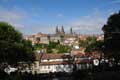 La ville basse et la cathédrale / Espagne, Galice, Santiago de Compostela