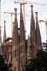 Fleches de la basilique de Gaudi / Espagne, Barcelone, Sagrada Familia