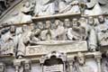 Assomption de la Vierge au tympan inférieur portail de la Vierge / France, Paris, Cathedrale Notre Dame