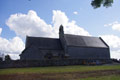 église au double clocher / France, Bretagne, St Georges de Grehaigne