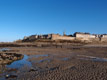 La ville vu  la plage / France, Bretagne, St Malo