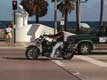 Harley Davidson au feu rouge / USA, Floride, Fort Lauderdale