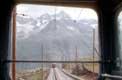 Train à travers la vitre Garnergrat Zermatt / Suisse, Valais