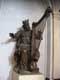 Roi David jouant de la harpe, oeuvre du lillois Buisine, vestige du buffet des grandes orgues détruites pendant la seconde guerre / France, Nord, Boulogne sur mer