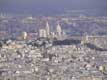 Basilique blanche de MontMartre vue de la tour Eiffel