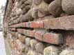 d�tail mur �glise des dominicains / France, Pyr�n�es Orientales, Perpignan