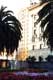 Fontaines palmiers et immeuble / USA, San Francisco