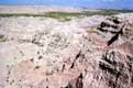 Chaîne des Badlands dans la vallée / USA, Dakota du Sud, Badlands National Park