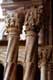 Colonnes finement incrustÃ©es de mosaiques et chapiteaux sculptÃ©s,CloÃ®tre de  Monreale / Italie, Monreale