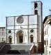 Rosace, tour clocher et escalier monumental de la cathédrale de Todi