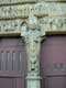Pape du trumeau, Saint Calixte 1er portail nord / France, Champagne, Reims